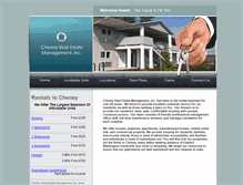 Tablet Screenshot of cheneyhousing.com